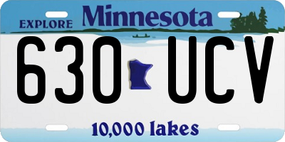 MN license plate 630UCV