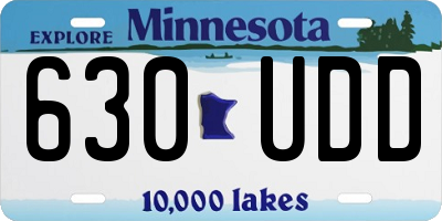 MN license plate 630UDD