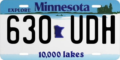 MN license plate 630UDH