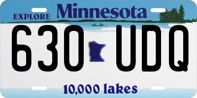 MN license plate 630UDQ