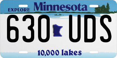 MN license plate 630UDS