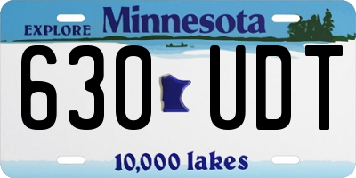 MN license plate 630UDT