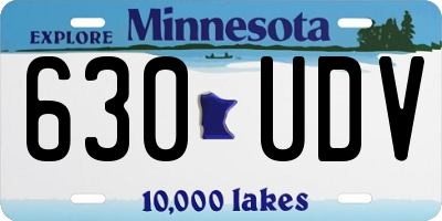 MN license plate 630UDV