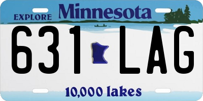 MN license plate 631LAG