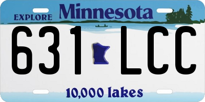 MN license plate 631LCC