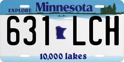 MN license plate 631LCH