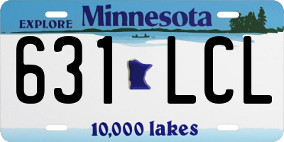 MN license plate 631LCL