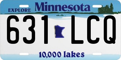 MN license plate 631LCQ