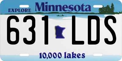 MN license plate 631LDS