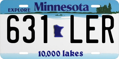 MN license plate 631LER