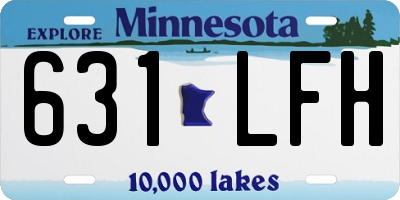 MN license plate 631LFH