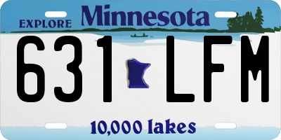 MN license plate 631LFM