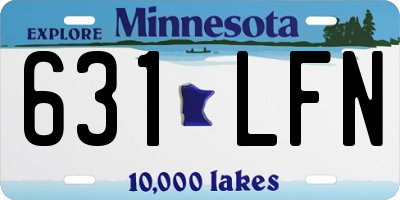 MN license plate 631LFN