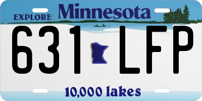 MN license plate 631LFP