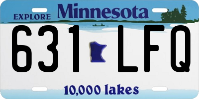 MN license plate 631LFQ