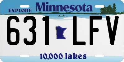 MN license plate 631LFV