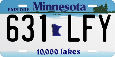 MN license plate 631LFY
