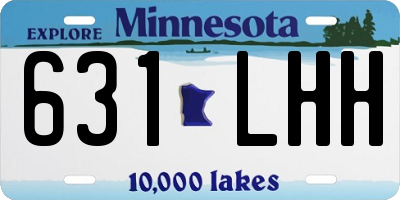 MN license plate 631LHH