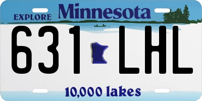 MN license plate 631LHL