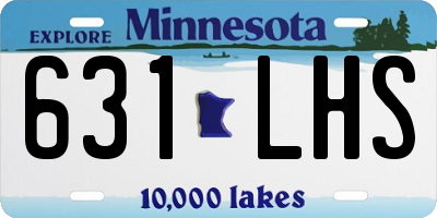 MN license plate 631LHS