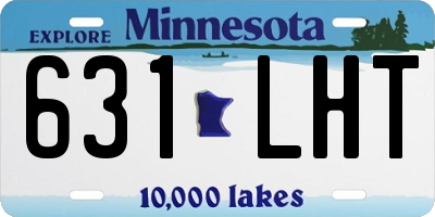 MN license plate 631LHT