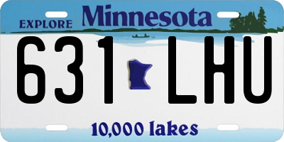 MN license plate 631LHU