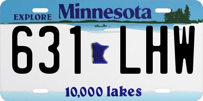 MN license plate 631LHW
