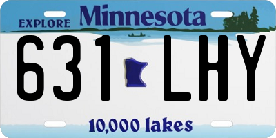 MN license plate 631LHY