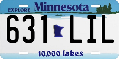 MN license plate 631LIL