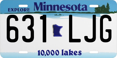 MN license plate 631LJG