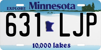 MN license plate 631LJP
