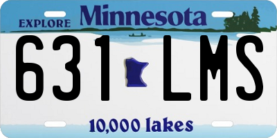 MN license plate 631LMS