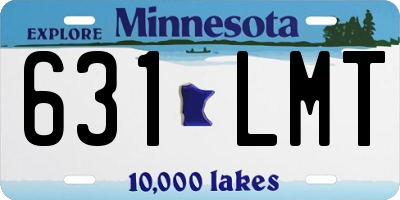 MN license plate 631LMT