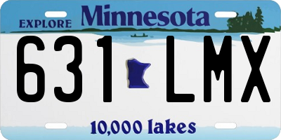 MN license plate 631LMX