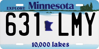 MN license plate 631LMY