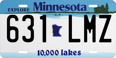MN license plate 631LMZ