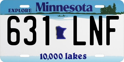 MN license plate 631LNF