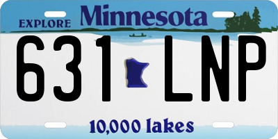 MN license plate 631LNP