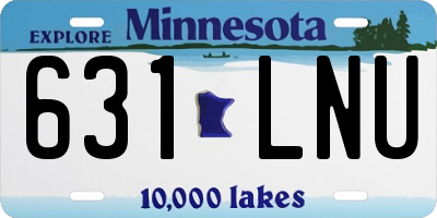 MN license plate 631LNU