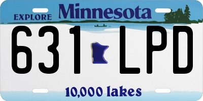 MN license plate 631LPD