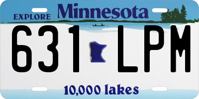 MN license plate 631LPM