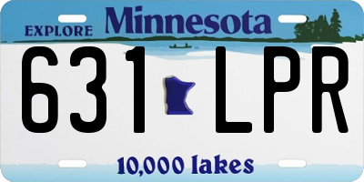 MN license plate 631LPR
