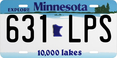 MN license plate 631LPS