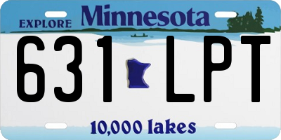 MN license plate 631LPT