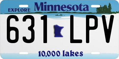 MN license plate 631LPV