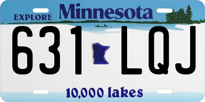 MN license plate 631LQJ