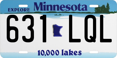 MN license plate 631LQL