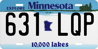 MN license plate 631LQP