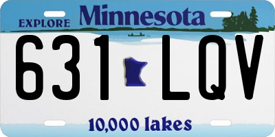 MN license plate 631LQV