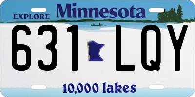 MN license plate 631LQY